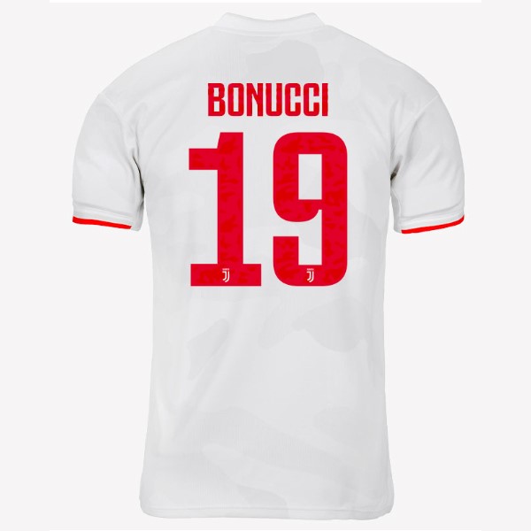 Camiseta Juventus NO.19 Bonucci Segunda 2019-2020 Gris Blanco